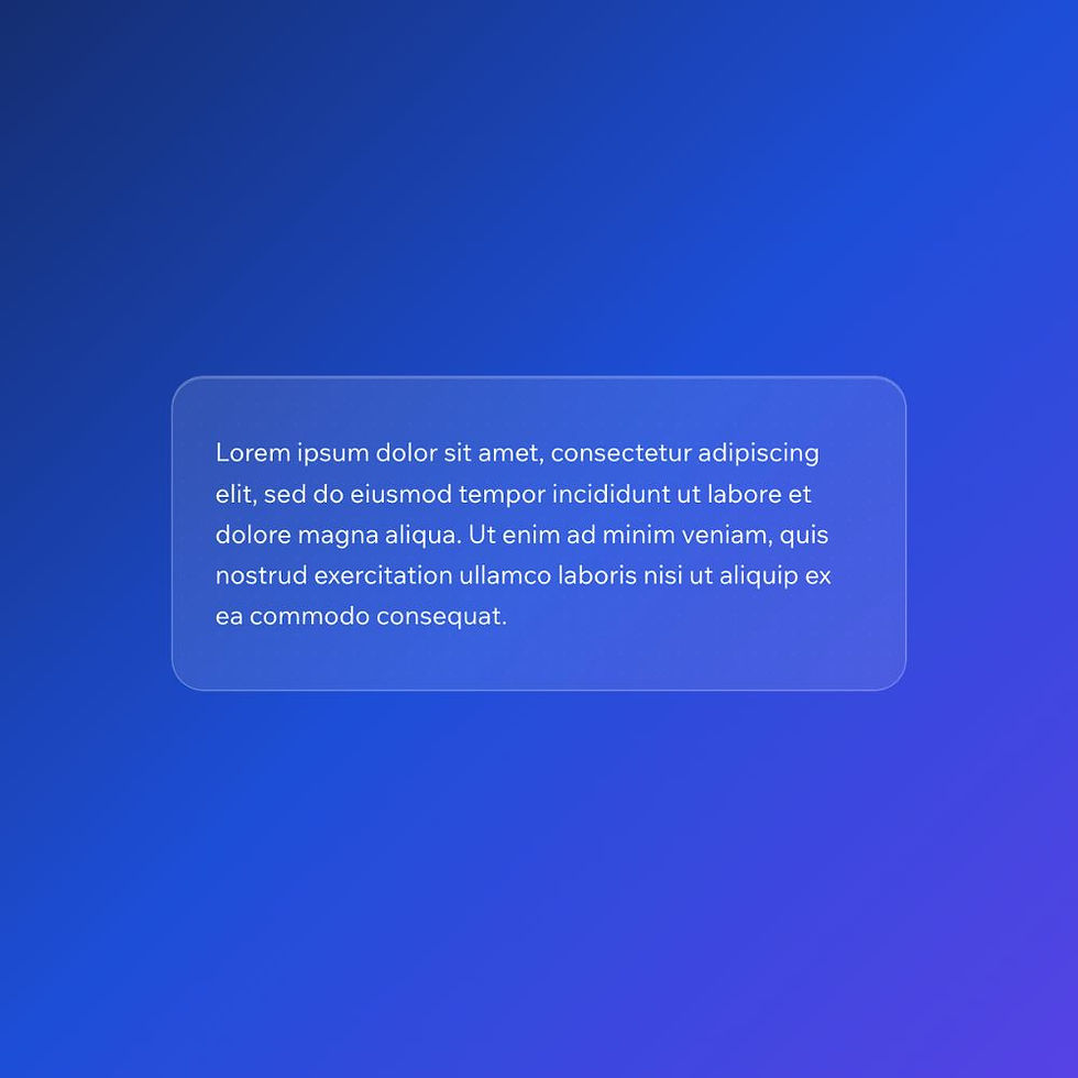 Noise Glass Container Effect Wix Studio CSS