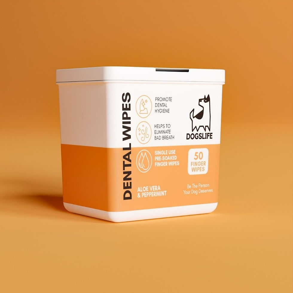 Dental wipes by Dogslife from Ralph Woofington the dog shop