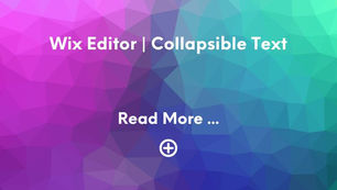 How to use the Collapsible Text Feature in the Wix Editor: A Complete Guide