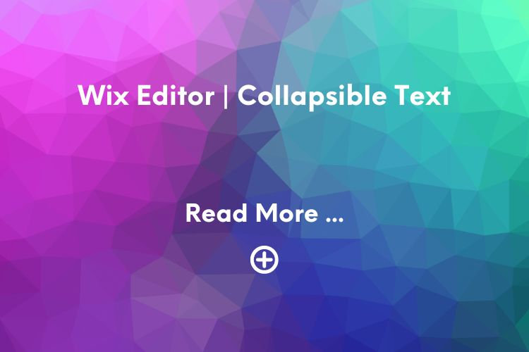 How to use the Collapsible Text Feature on Wix