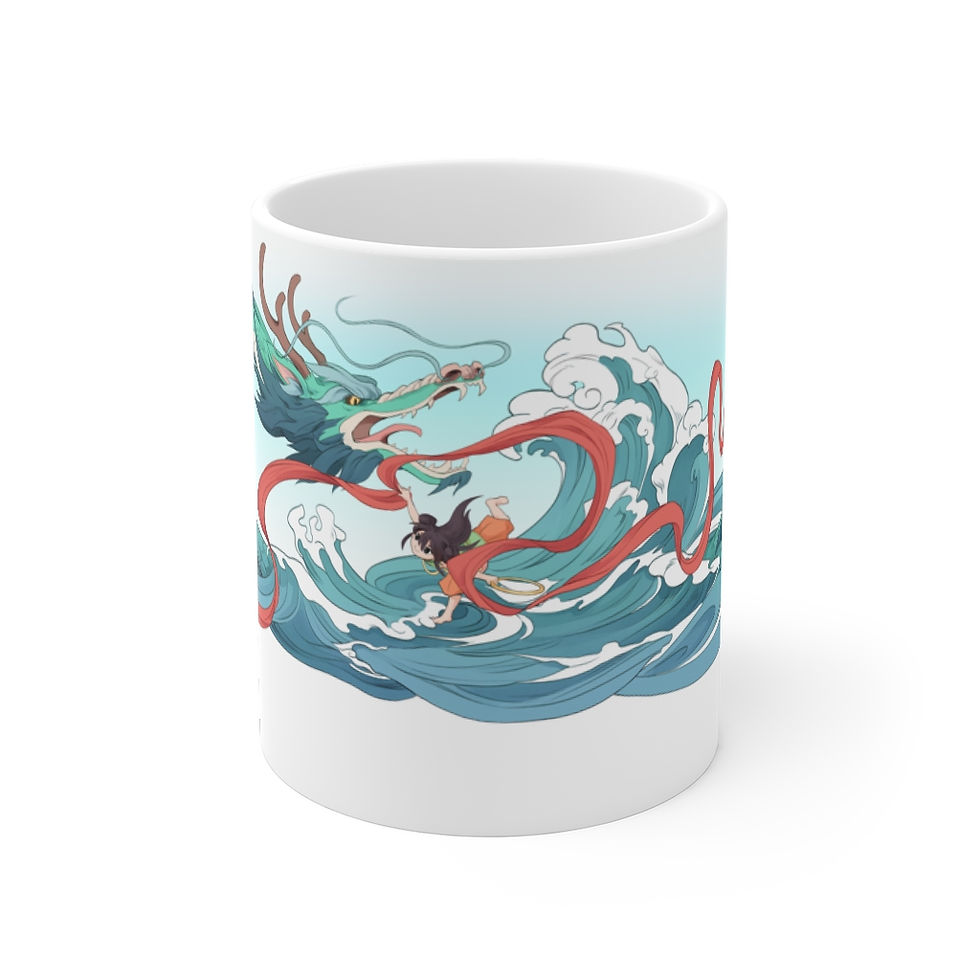 哪吒鬧海 手工創意繪圖