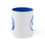 Thumbnail: Modern Blue Accent Mug for Coffee Lovers with NTD Logo