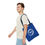 Thumbnail: Blue Stylish All-Over Print Tote Bag with NTD Logo