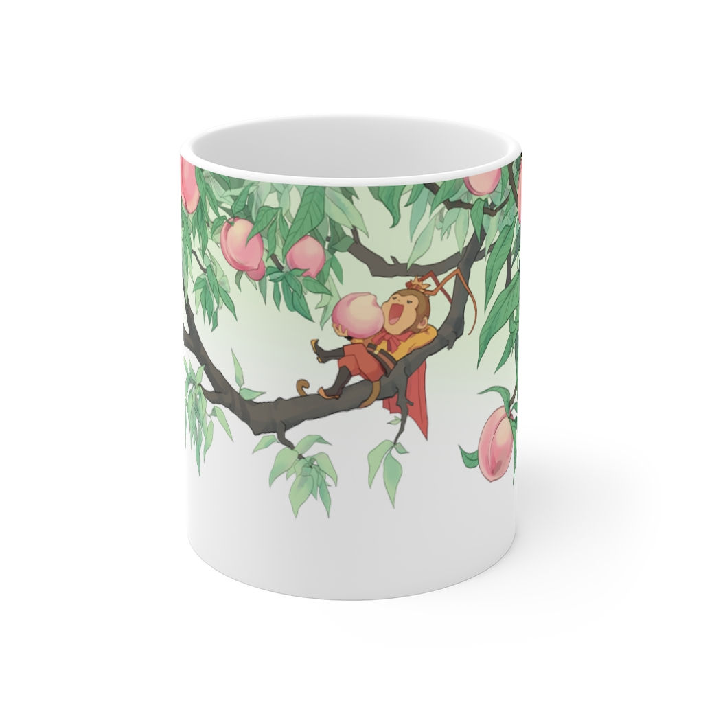 蟠桃園 西遊記手繪圖 Peach Garden ~ Ceramic mug (11oz)