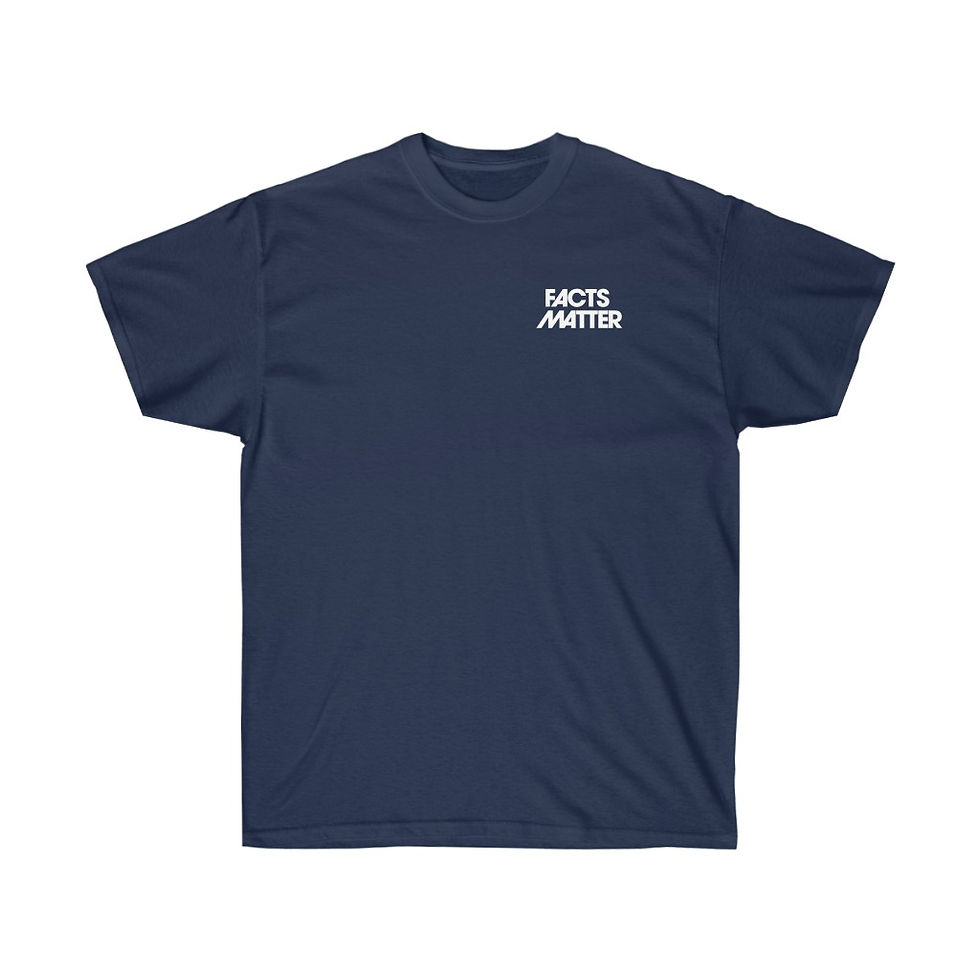 Thumbnail: Facts Matter Ultra Cotton T-shirt (White Logo)