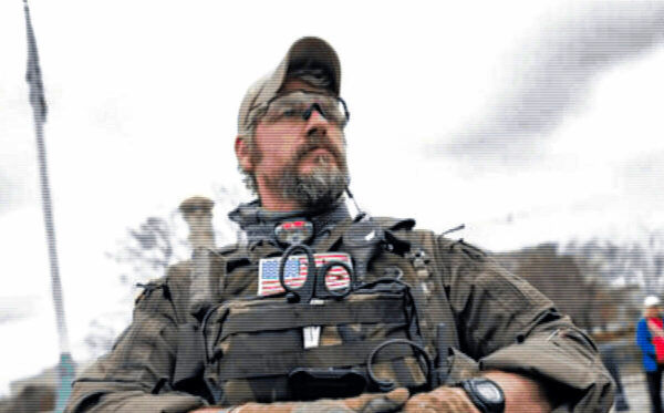 The publicly available photo included in the FBI complaint against Jeremy Brown, who is sh
