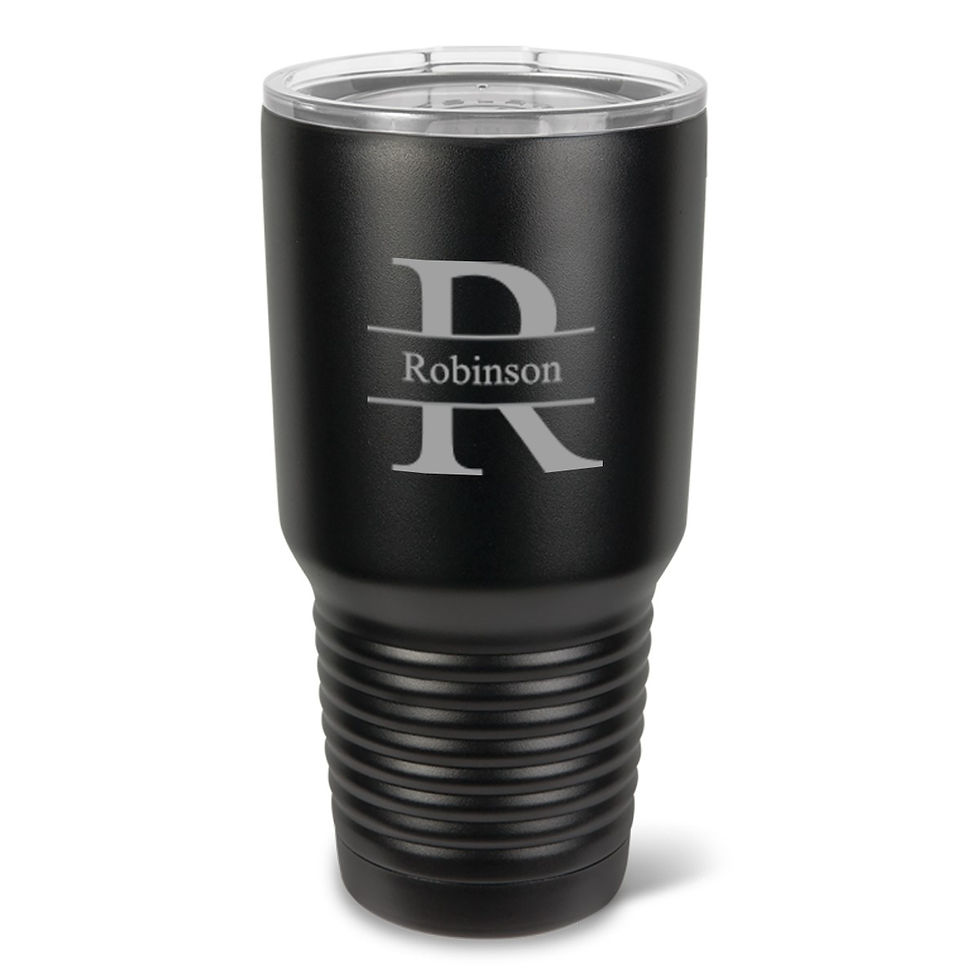 Thumbnail: Personalized Húsavík 30 oz. Groomsmen Black Matte Double Wall Insulated Tumbler