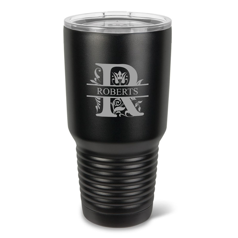 Thumbnail: Personalized Húsavík 30 oz. Groomsmen Black Matte Double Wall Insulated Tumbler