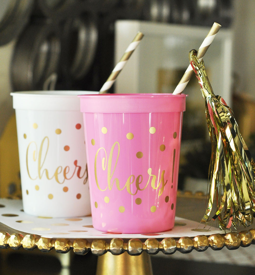 Thumbnail: Gold CHEERS Party Cups (set of 25)