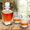 Thumbnail: Antique 24 oz. Whiskey Decanter Gift Set - Stopper & 2 Lowball Glasses