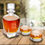 Thumbnail: Antique 24 oz. Whiskey Decanter Gift Set - Stopper & 2 Lowball Glasses