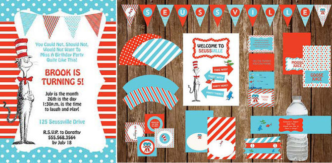 NEW! Dr. Seuss Whimsical Party Pack