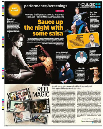 'Indulge' as the Print media partner for the 5th Latin Festival Madras 2018