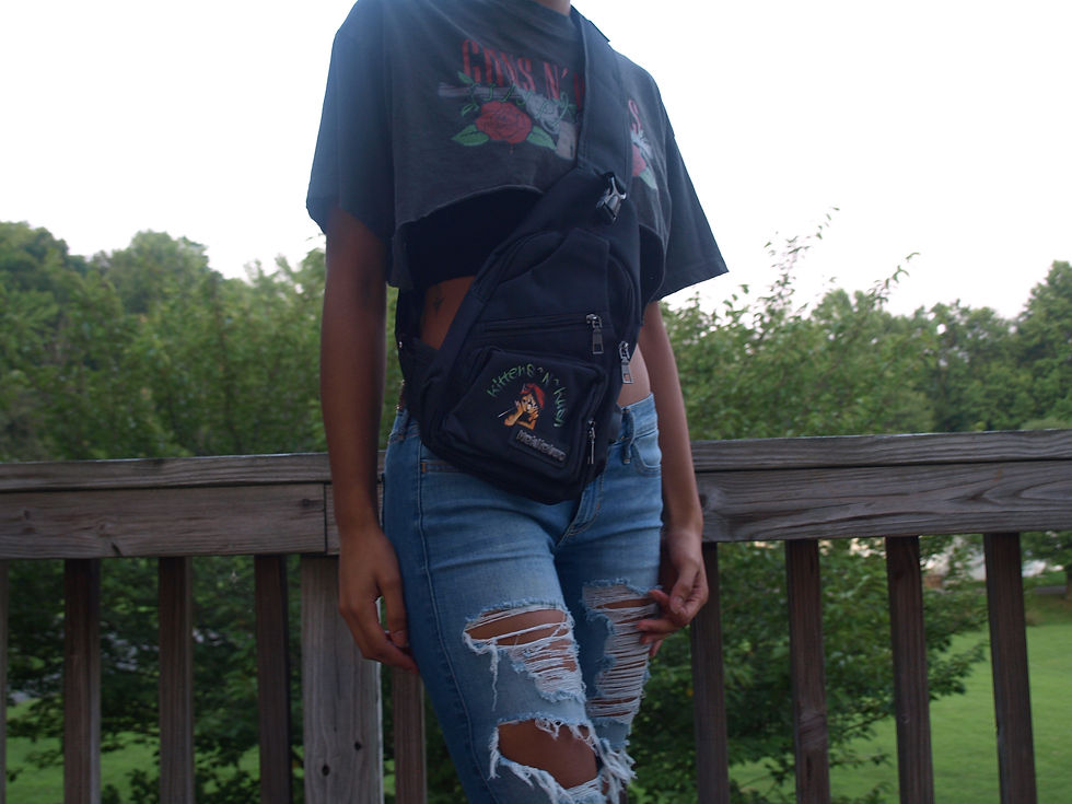 Thumbnail: Kush~Kitty Krossbody Sling Bag