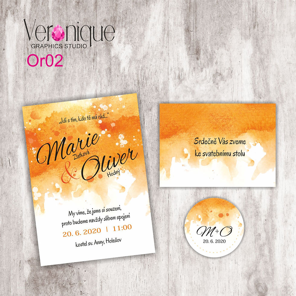 Svatební oznámení OR02