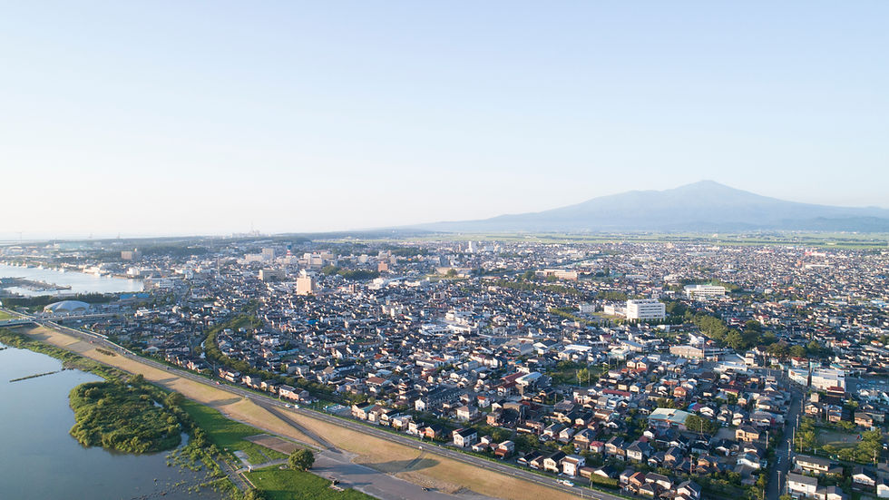 酒田市の街並み
