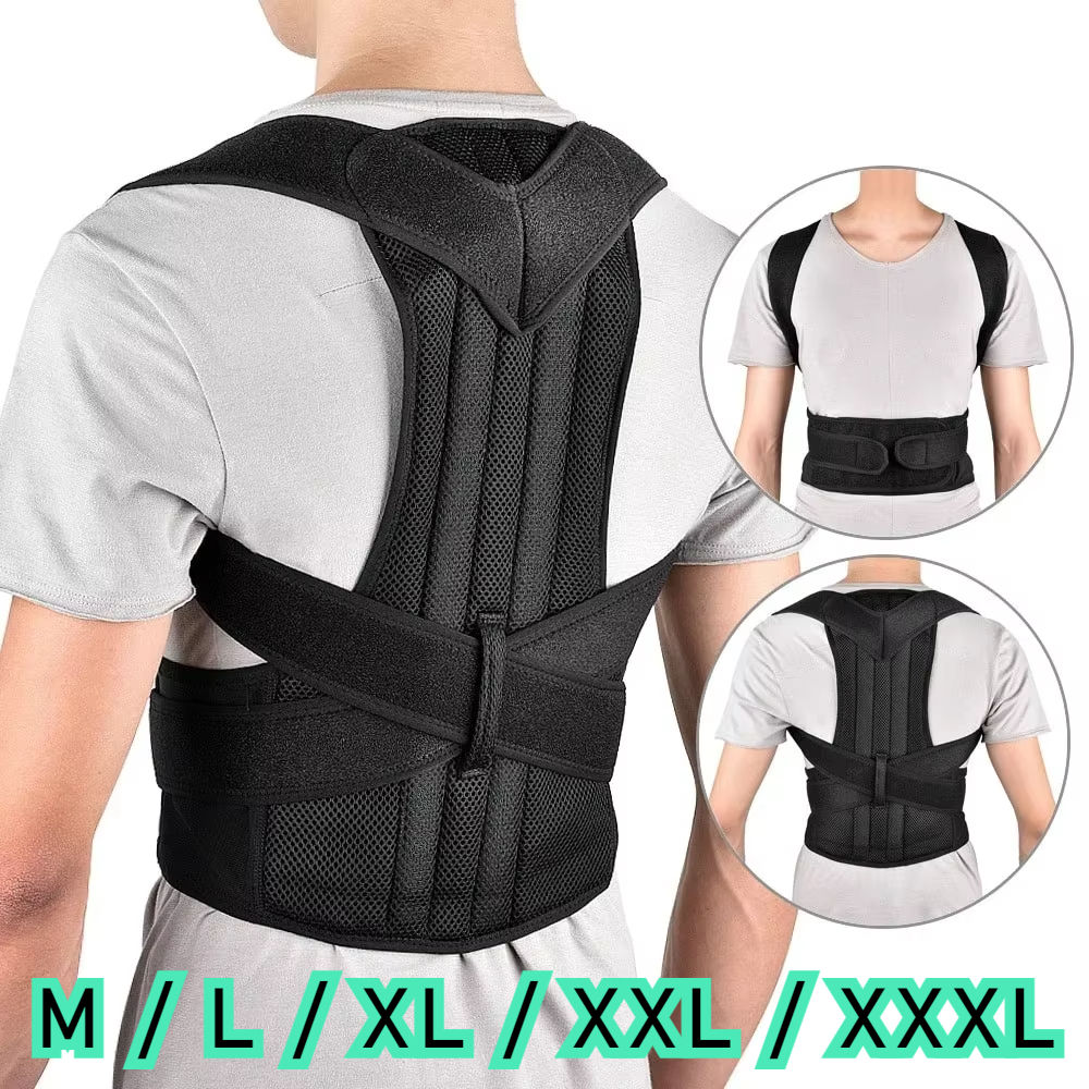 Reinforced Belt Lumbar Column Posture Corrector Vest  Adjustable Back Support St