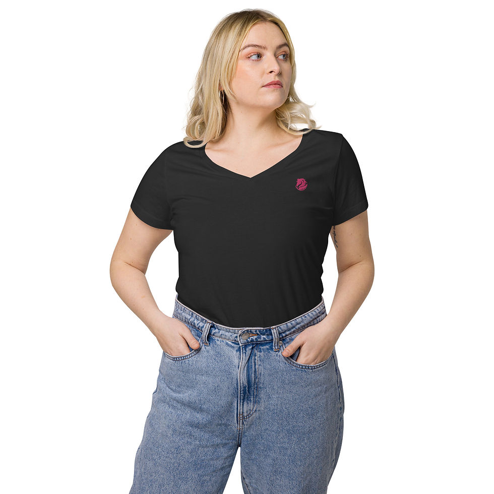 Thumbnail: JD Roan Neon Night Out Women’s fitted v-neck t-shirt