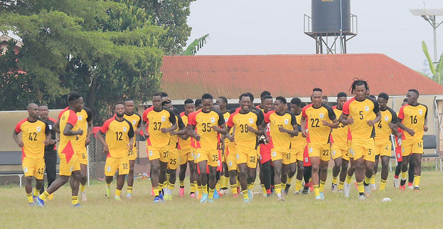 Uganda Cranes train ahead of the 2024 African Nations Championship (CHAN)
