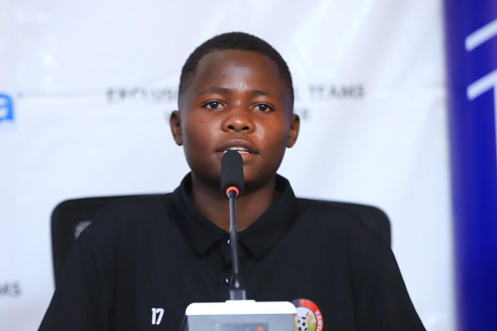 Kenya U17 Women team skipper Halima Imbachi. Photo by FUFA Media.