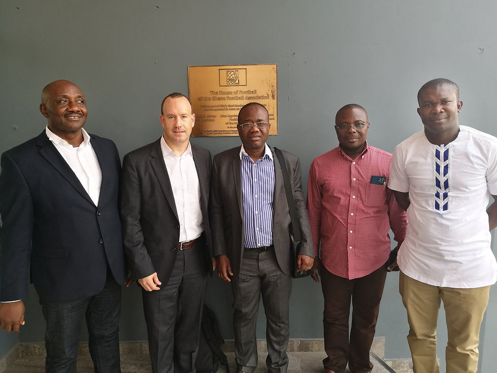 Kwesi Nyantakyi (center) during his time as Ghana Football Association president. Photo Credit: Ghana Football Association