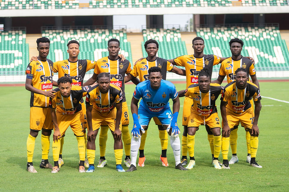 ASEC team photo before a league victory over Stella Club on February 19. Photo Credit: ASEC Mimosas