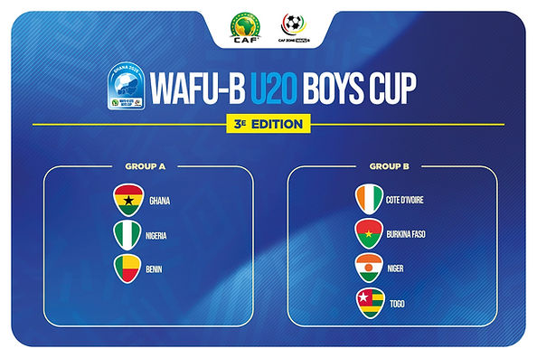 Draw for the 2025 WAFU Zone B U-20 Boys Cup
