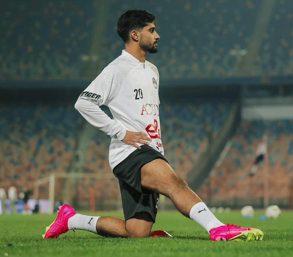 Egypt and Pyramids FC forward Ibrahim Adel. Photo Credit: Egyptian Football Association
