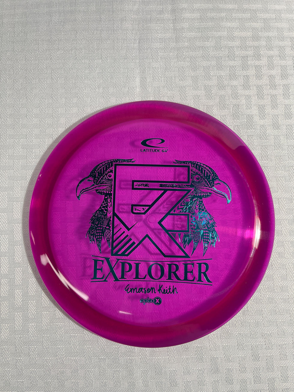 Latitude 64 Opto X Explorer Emerson Keith 2022 Tour Series Teal Stamp 175g