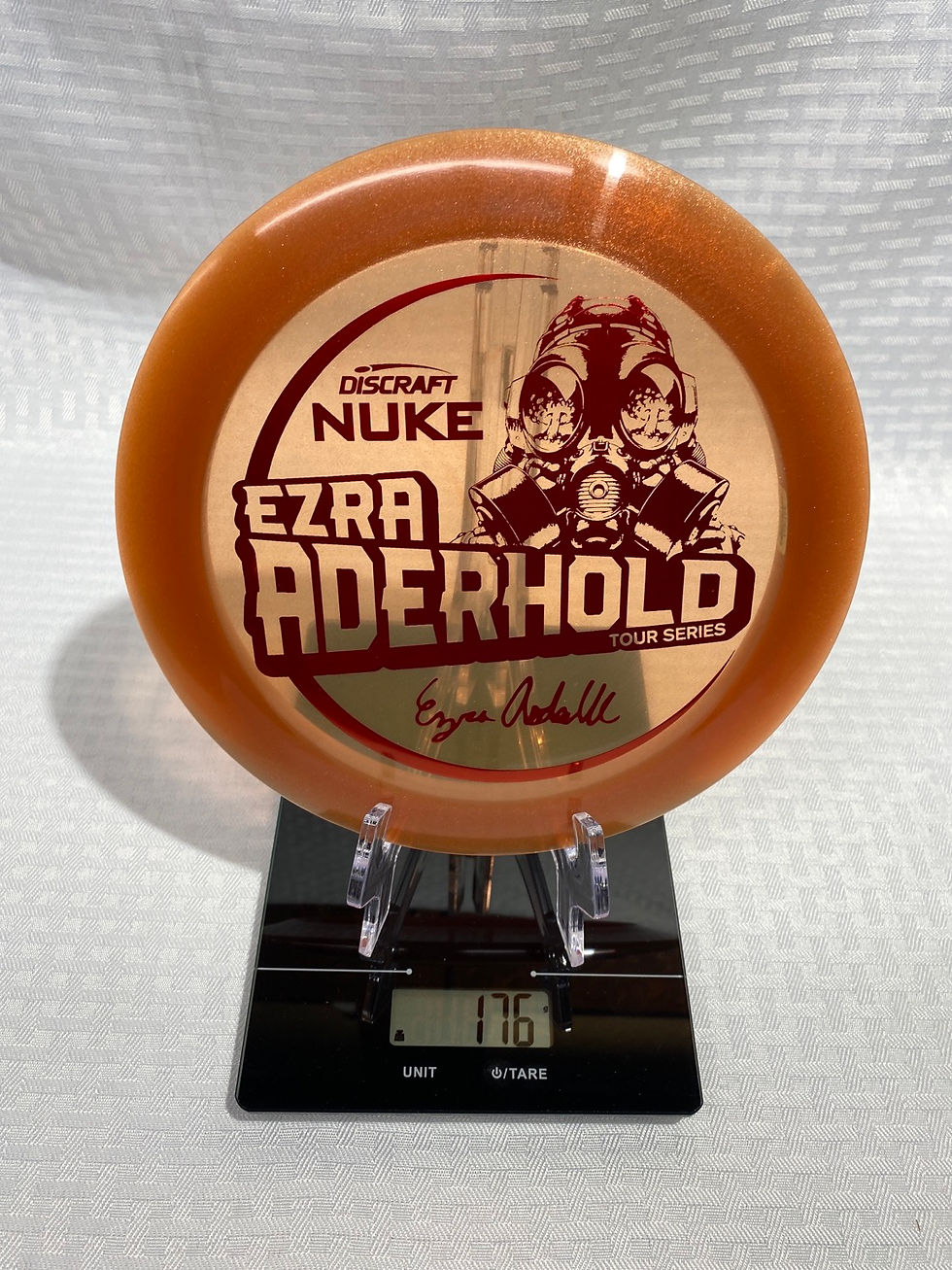 Thumbnail: Discraft Metallic Z Nuke Ezra Aderhold 2021 Tour Series Red Stamp 176g