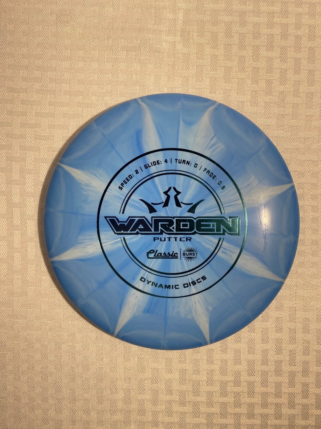 Dynamic Discs Classic Blend Burst Warden Teal Stamp 175g