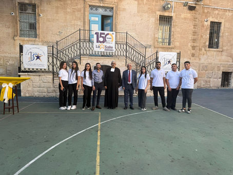 The students of the Hospitality School distinguished themselves through their work and their gracious hosting of the guests during the celebration of the 150th Jubilee of the Frères School in Jerusale