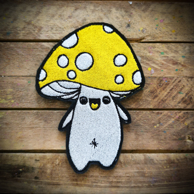 Thumbnail: Cute Mushroom Embroidered patch (one supplied)