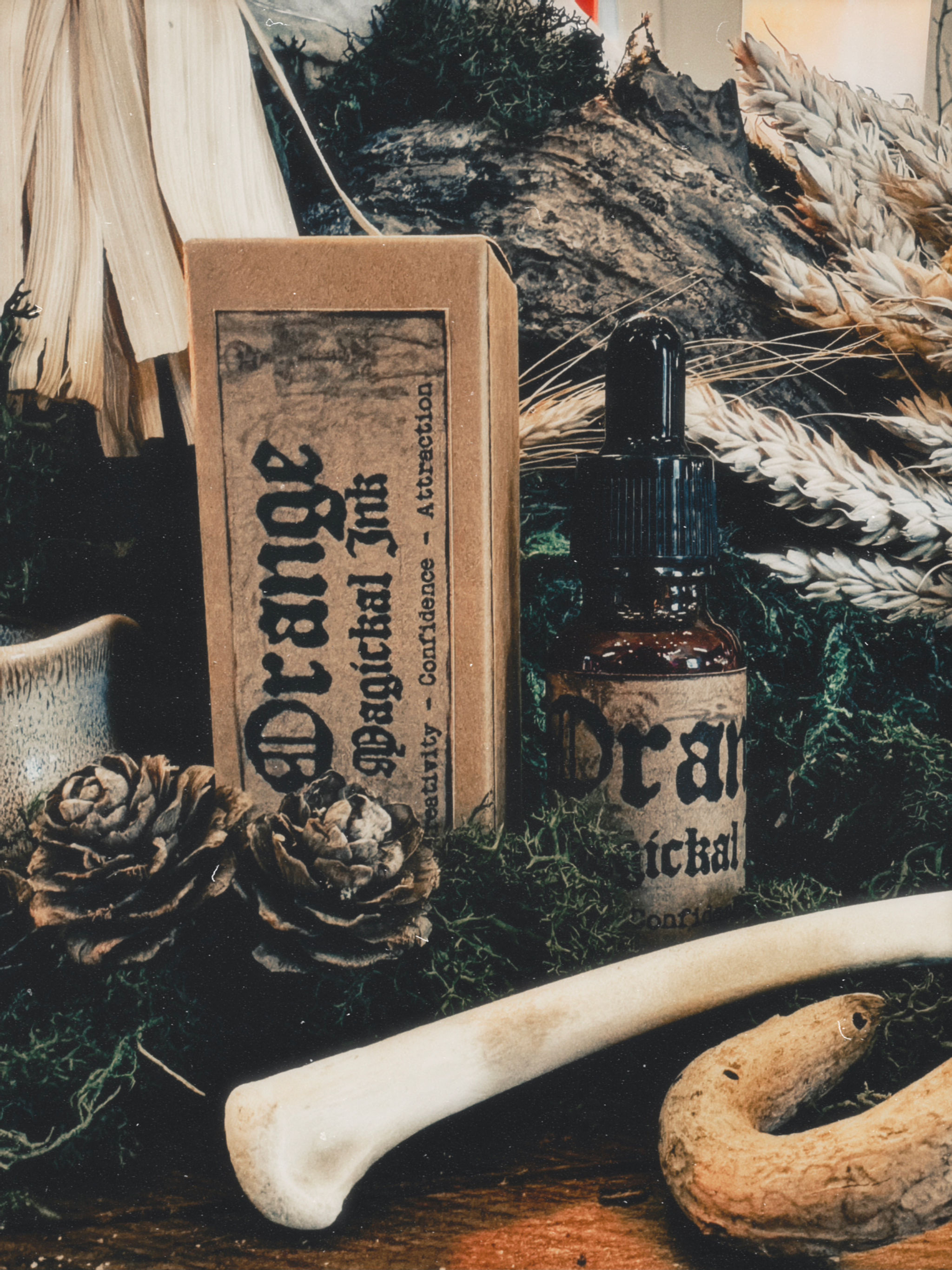 Magickal Ink: Orange for Creativity, Confidence, Attraction.