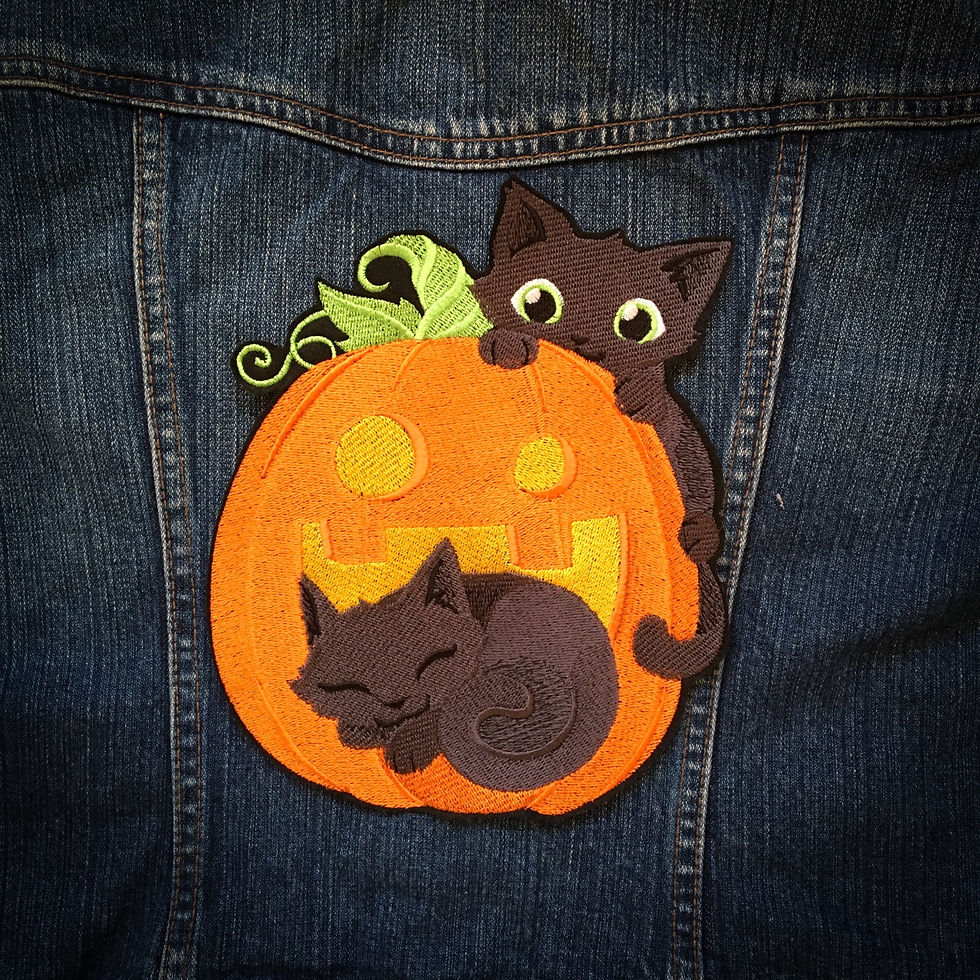 Large Kitty Halloween Patch