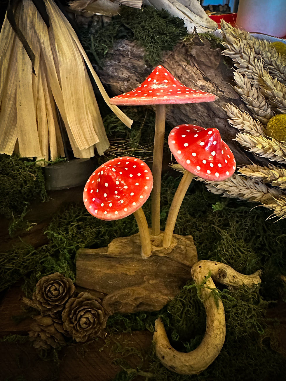 Wooden Mushrooms: Red Cap