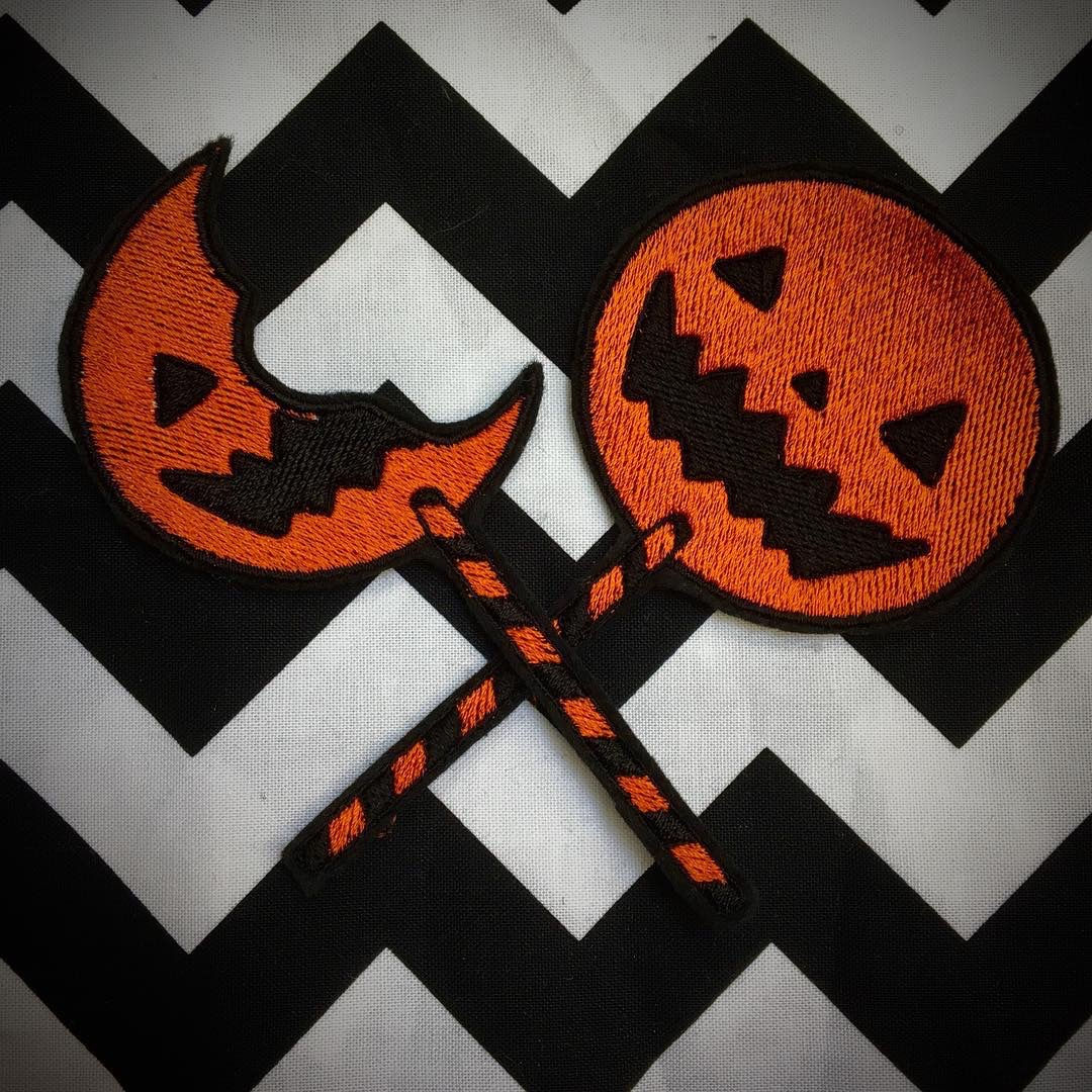 Pair of Trick r Treat Sam Lollies Embroidered Patch 