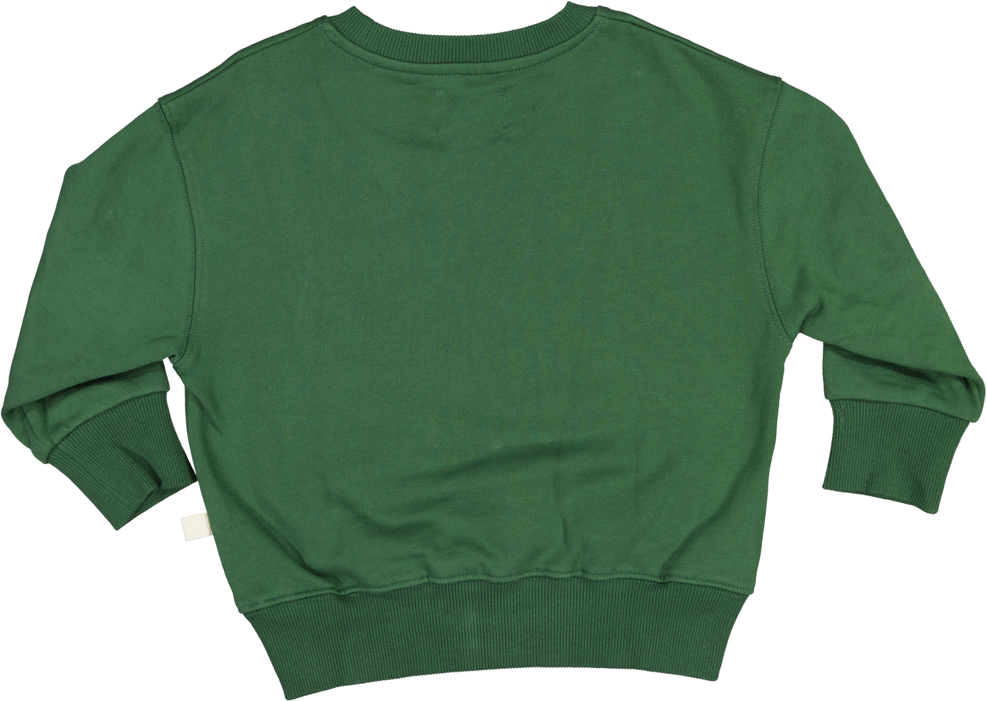 Back view of the Lemom & Pie Sweet Pie Sweatshirt in solid green.