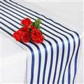 Stripped Navy Runner