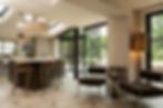 Completed residential rear extension in Sicklinghall, viewed internally