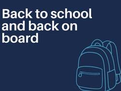 Back to school and back on board