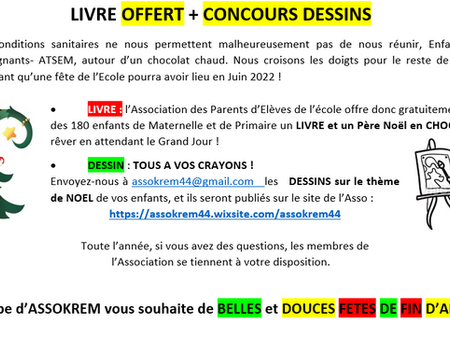 Livre offert et dessins