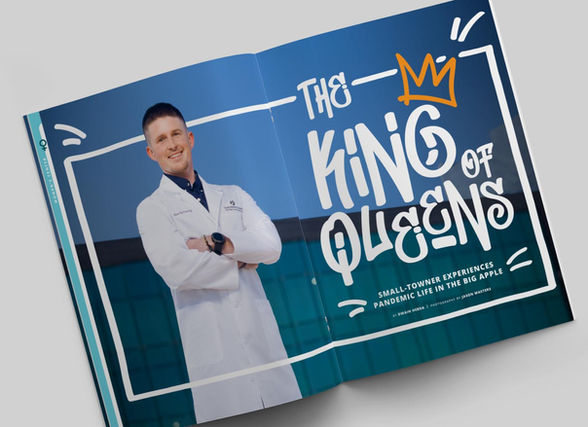 Feature spread layout for Insight Magazine by Lee Lee Arts