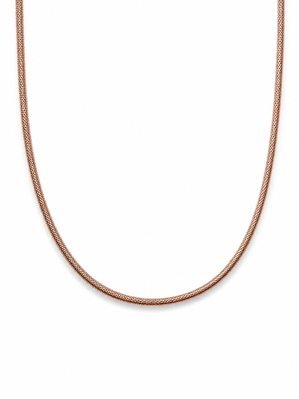 OPULA Certified 925 Silver Rose Gold Infinity Chain
