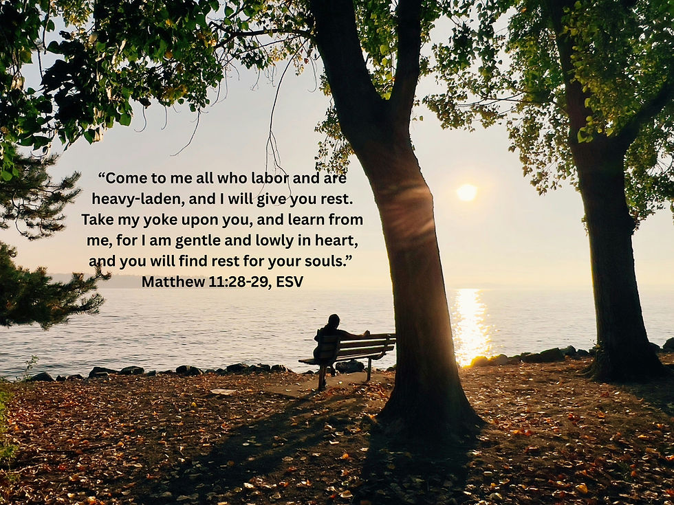 When You Need to Find Rest for Your Soul