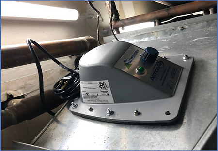 Typical AtmosAir rooftop unit installation