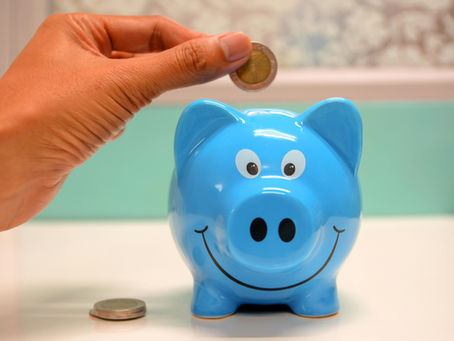 A blue Piggy Bank