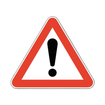 Triangular Warning Sign