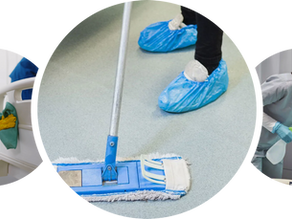 Surface cleaning in a hospital