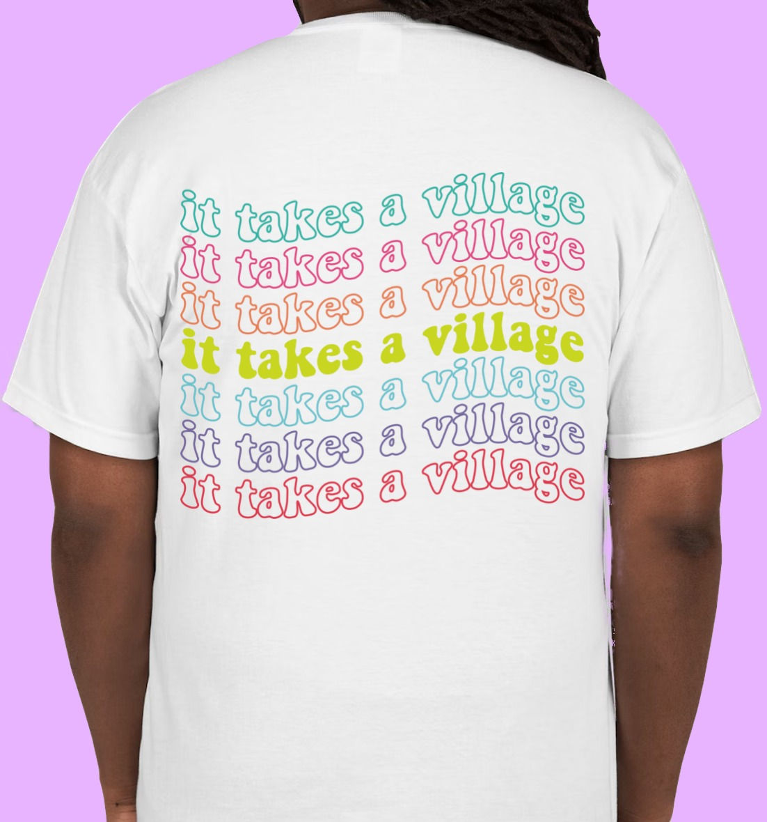 Groovy It Takes a Village Tee